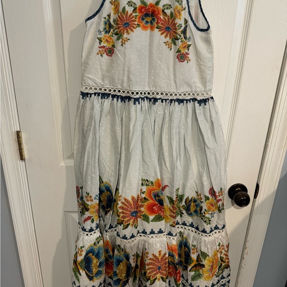 Farm Rio Off-White Delicate Garden Midi Dress - Picture 11 of 16